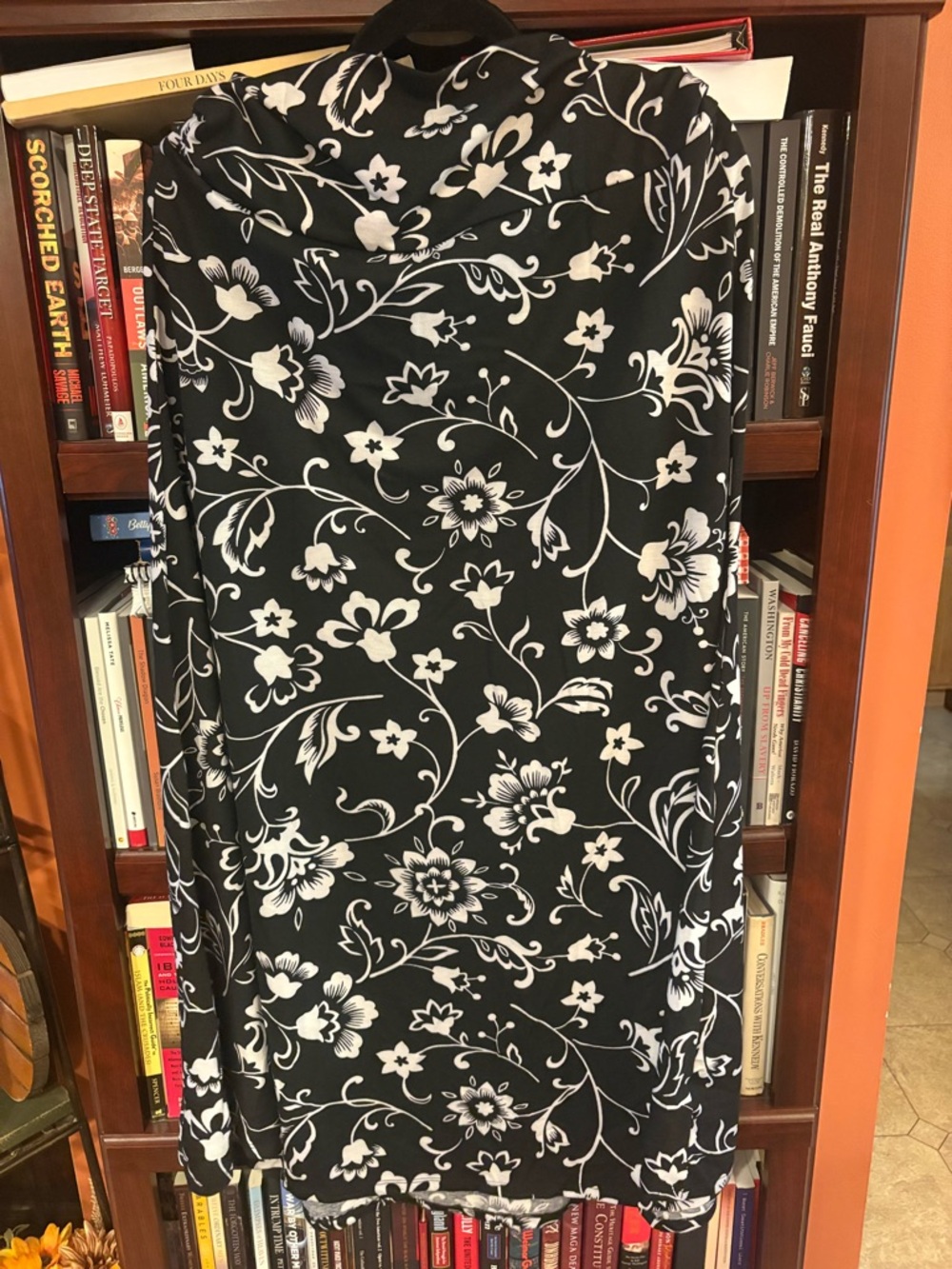 LuLaRoe Black and White Floral Maxi Skirt
